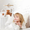 Baby-Kinderbett-Mobile-Rassel-Spielzeug 0-12 Monate Säugling Weicher Filz Teddy Samt Rosa Bär Bettglocke Hängendes Spielzeug Halterung Babybett Mädchen Spielzeug