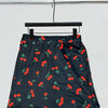 Qianniao style elegant elastic waist half skirt, hip hugging high waist short skirt