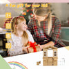 LZBEITEM Wooden Playhouse for Kids Outdoor with Working Door, Windows, Mailbox, Bench, Flowers Pot Holder, 39" x 38" x 55.5"
