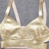 BEAUKEY Sexy Short Metalic HL Bandage Crop Top Women Vest Gold Silver  XL Camis Bodycon Club Party Tank Top  Wholesale