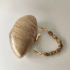 Shell Brand Pearl Brown Marble Acrylic Box Clutches Evening Bag Wedding Party  Female Mini Purse Evening Female Bridal Handbag