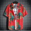 Beach Clothes For Men 2 Piece Set Quick Dry Hawaiian Shirt and Shorts Set Men Fashion Clothing Printing Casual Outfits Summer