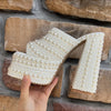 Luxuriöse handgefertigte Plateau-Keilsandalen mit Vollstrassteinen für Damen, modische Sommer-High-Heels, Pantoletten, klobige Schuhe
