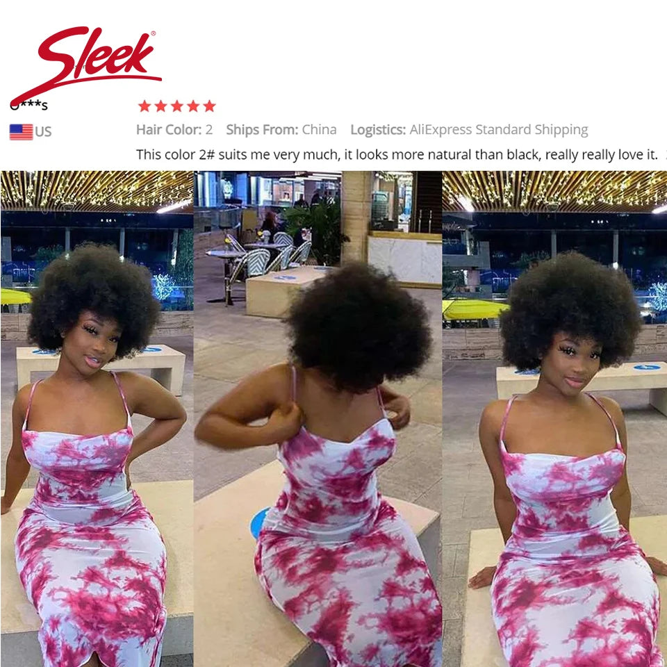 Brasilianische Afro Kinky Curly Bob Perücken P4/30# 200% Dichte Remy Echthaarperücken Braunfarbe P2/33# F1B/99J Perücken mit Pony für Schwarz