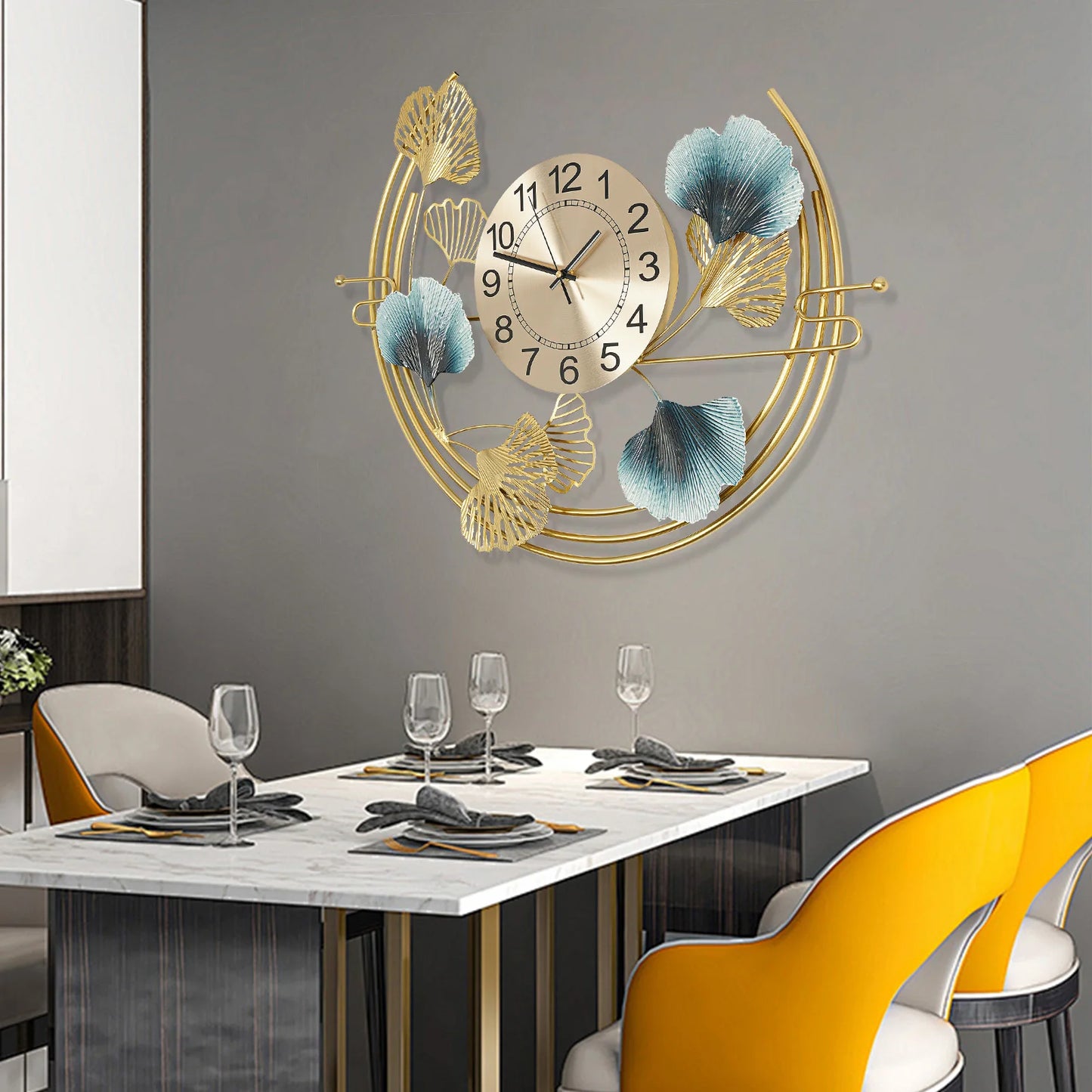 Wanduhr für Wohnzimmerdekoration 67*52cm Dekorative Wanduhr, Große Wanduhr