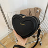 Fashion Heart Shape Crossbody Bags For Women New Solid Pu Leather Shoulder Bag Casual Ladies Handbags Designer Women Bags сумка