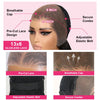 Kleberlose vorgeflochtene Perücken Tiefe Welle HD 13x6 Lace Front Perücke, alles vorbereitet, gelockt, 13x4 HD Lace Front Echthaarperücken, sofort tragbar
