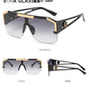 2023 Luxury Big Square Sunglasses Women Brand Designer Retro Blue Sun Glasses For Female Oversized Black Shades Oculos UV400