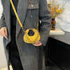 LEFTSIDE Mini PU Leather Saddle Shoulder Bag for Women 2024 Winter New Trend Y2K Handbags and Purses Females Crossbody Bags