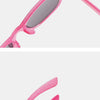2024 Neue trendige coole bunte glänzende quadratische Sonnenbrille für Kinder Mädchen Trendige modische süße Sonnenbrille Kinderbrille