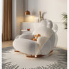Fluffy White Wohnzimmerstuhl Modern Niedlich Boden Ergonomischer Wohnzimmerstuhl Lounge Relaxsessel Möbel Salon Home Möbel
