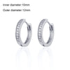 CRMYA Gold Silber gefüllt 16mm 14mm 12mm Blumen baumelnde Ohrringe Zirkonia Creolen für Damen Mädchen Schmuck Großhandel