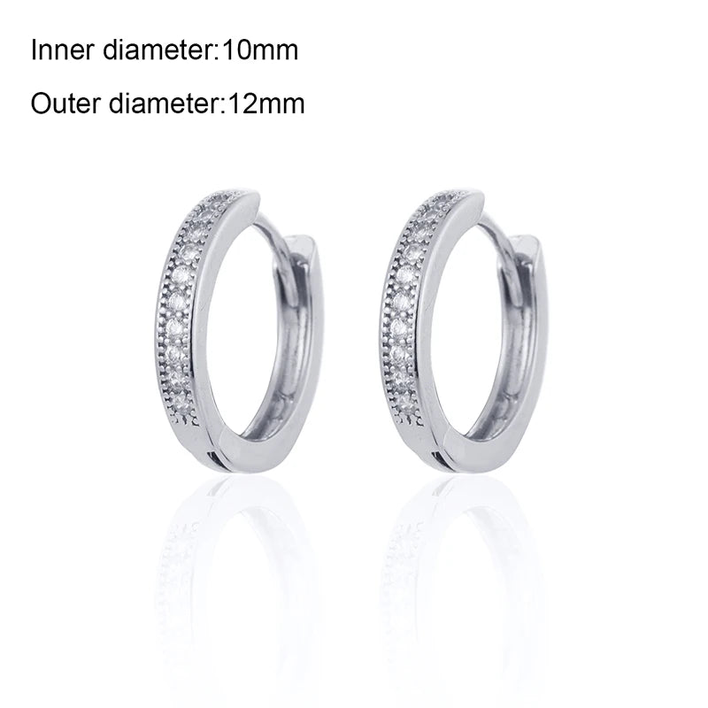 CRMYA Gold Silber gefüllt 16mm 14mm 12mm Blumen baumelnde Ohrringe Zirkonia Creolen für Damen Mädchen Schmuck Großhandel