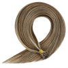 Straight I Tip Hair Extensions 12-26inch Human Hair Remy Fusion Hair Extensions 50pcs/ Set Keratin Capsule Brown Blonde Color