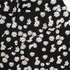 Damen Minikleider Sommer Mode Damenkleider Bedruckte Chiffonkleider mit Blumenmuster, gerafft, plissiert, kurze Puffärmel, Freizeitkleid