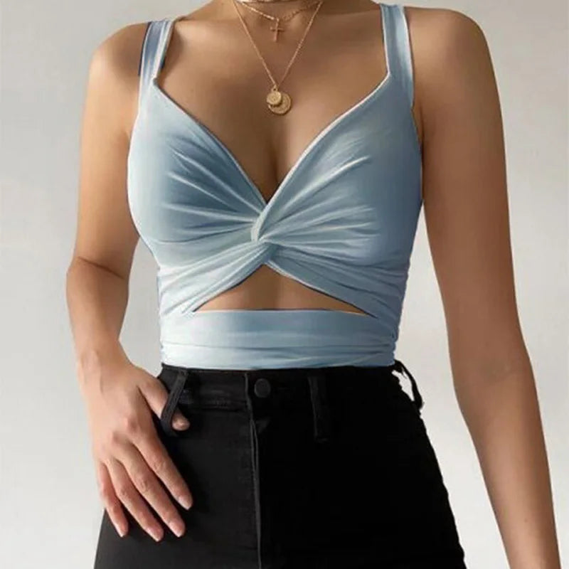 2024 Sexy Women Sleeveless Short Crop tops Ladies Vest Casual Tank Top Women's Tube Top Female Black White