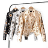 Lautaro Runway Cut Out Short Faux Leather Jacket Golden Rivet Cool Stylish Designer Clothes Women European American Fashion 2022