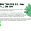 Inyahome 3D Sukkulenten-Kissen Kaktus Plüsch Blumenpflanze Geformtes Kissen für Wohnzimmer-Dekoration Neuartige Dekoration Pflanzen-Deko