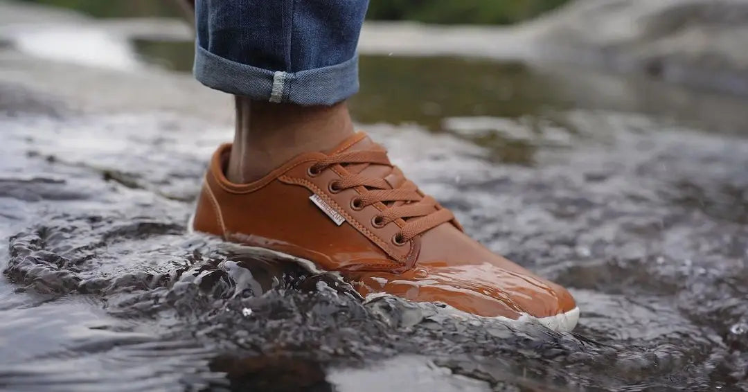 HOBIBEAR Minimalistische Schuhe für Herren und Damen, weite Zehenbox, Barfuß-Schuhe, Zero Drop, Freizeit-Sneaker aus Kunstleder, leichte Walking-Sneaker