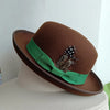 the Derby Hat bowler hat  Fedora for Women and Men Party Hat Men Hat for Winter Elastic Band Felt Hat Jazz Church Hat Wholesale