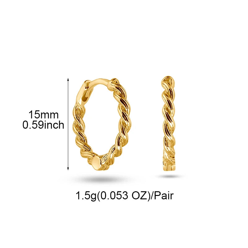 CRMYA Gold Silber gefüllt 16mm 14mm 12mm Blumen baumelnde Ohrringe Zirkonia Creolen für Damen Mädchen Schmuck Großhandel