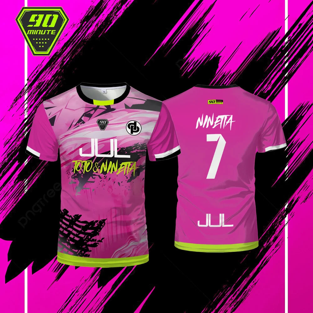 Summer Hot Maollot Jul T-shirt 90 Minute Sports Breathable Jersey Outdoor Quick-drying Football Shirt Men's Custom Tops Purchase
