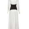 Weird Puss Halter Backless Dress Women Elegant Patchwork Corset Deep v-Neck Sleeveless Summer Elegan Birthday Party Vestidos