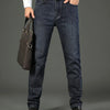 Wthinlee Neue Business Herren Jeans Casual Gerade Stretch Mode Klassische Blau Schwarz Arbeit Denim Hosen Männliche Marke Kleidung