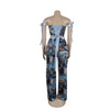 Two Pieces Women Pant Sets Print Matching Set Drawstring Pockets Sleeveless Top Elastic Waist Pants Slim Fit Casual 2026 Spring