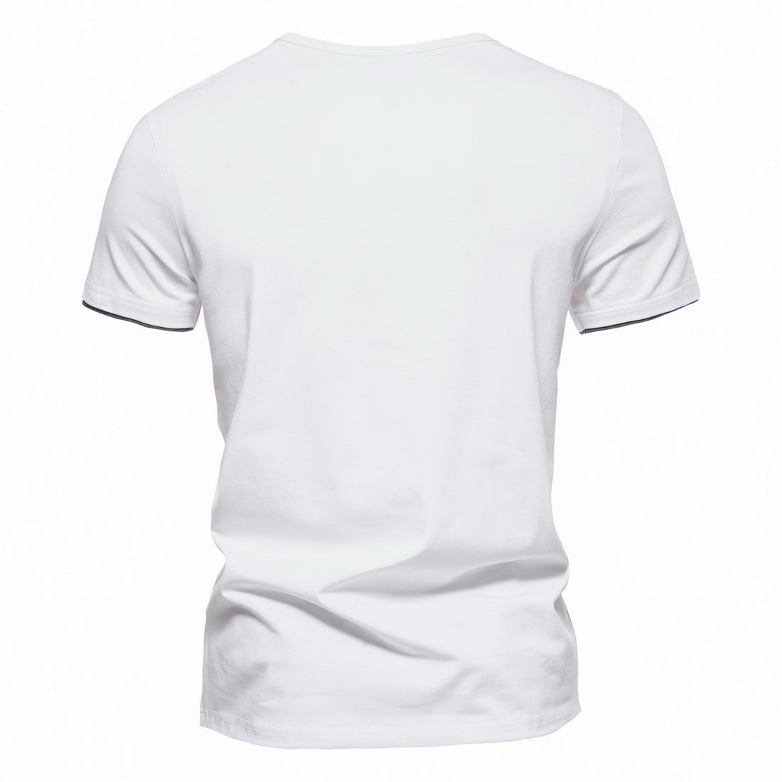 Mens Short Sleeve Henley Shirts Casual Cotton Slim Fit Basic Summer V Neck T-Shirt