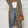 Plus Size Fall and Winter New 2023 Women's Solid Color Cardigan, Casual Knit Cardigan with Pockets Commuter Style Sweater XL-5XL