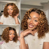 Deep Wave Bob Wig Human Hair Glueless Highlight 5x5 HD Lace Front 220% Density 4/27 Colored Ombre Wear and Go Human Hair Wigs
