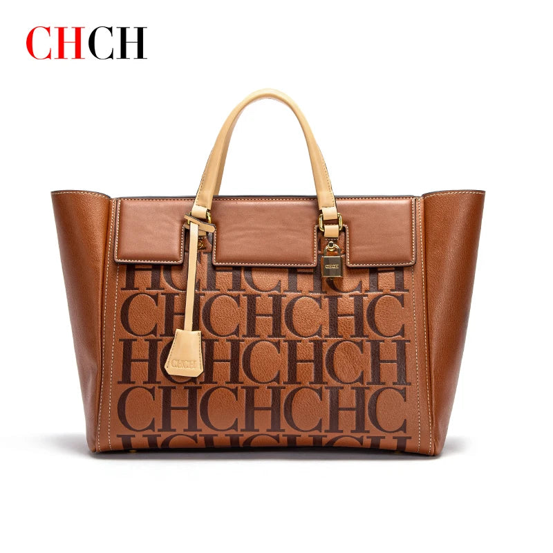 CHCH Mode Retro Print Bucket Bag Reise Party Bankett Umhängetasche Luxus Klassiker 2024 Winter Damen Große Kapazität Handtasche