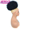 Synthetic Afro Puff Drawstring Ponytail Hair Bun 10 Inch Short Afro Kinkys Curly Afro Bun Extension Hairpieces Large Size