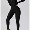 Summer Zipper Workout Jumpsuit Sports Overalls Women Gym Clothing Running Fitness Suits Gym Tracksuit Short Sportswear Yoga Set