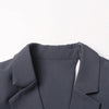 TWOTWINSTYLE Hollow Out Backless Slimming Blazers For Women Notched Collar Long Sleeve Spliced Button Irregular Blazer Female