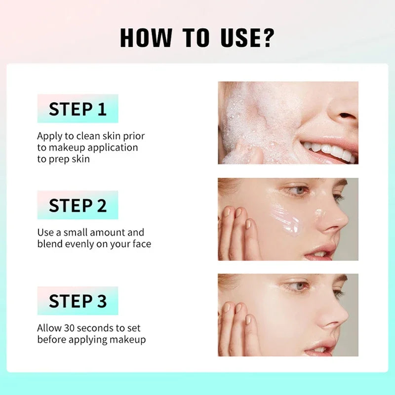 24ml Stark feuchtigkeitsspendendes Make-up Base Gel Isolation Primer für trockene Haut Erfrischend Leicht aufzunehmend Kein Verklumpen Natürliches Make-up