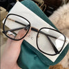 Ultraleichte Blaulichtfilter-Brille für Mädchen, Retro-Grüner Rahmen, schlichte Brille, Blaulichtfilter, transparente Brille für Damen