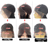 #4/613 Blonde Kurze Bob Echthaar-Perücken Für Frauen 13x6 Lace Wig Echthaar 13x4 Transparente Lace Wig Ombre Honigblonde Perücke 180%