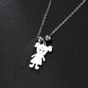 Couple Friend Personalized Necklace Custom Chain Name Mother Father Family Gift For Women Men Stainless Steel Pendant Jewelry