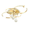 Moderne minimalistische LED-Deckenleuchte, personalisierte kreative Ring-Wohnzimmerleuchten, goldene Atmosphäre, Schlafzimmer-Arbeitszimmer-Kronleuchter