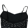 HBLL Women Club Outfits Spaghetti Strap Bodycon Jumpsuits Sparkly Rhinestone Romper Birthday Night Out One Piece Clubwear