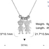 Couple Friend Personalized Necklace Custom Chain Name Mother Father Family Gift For Women Men Stainless Steel Pendant Jewelry