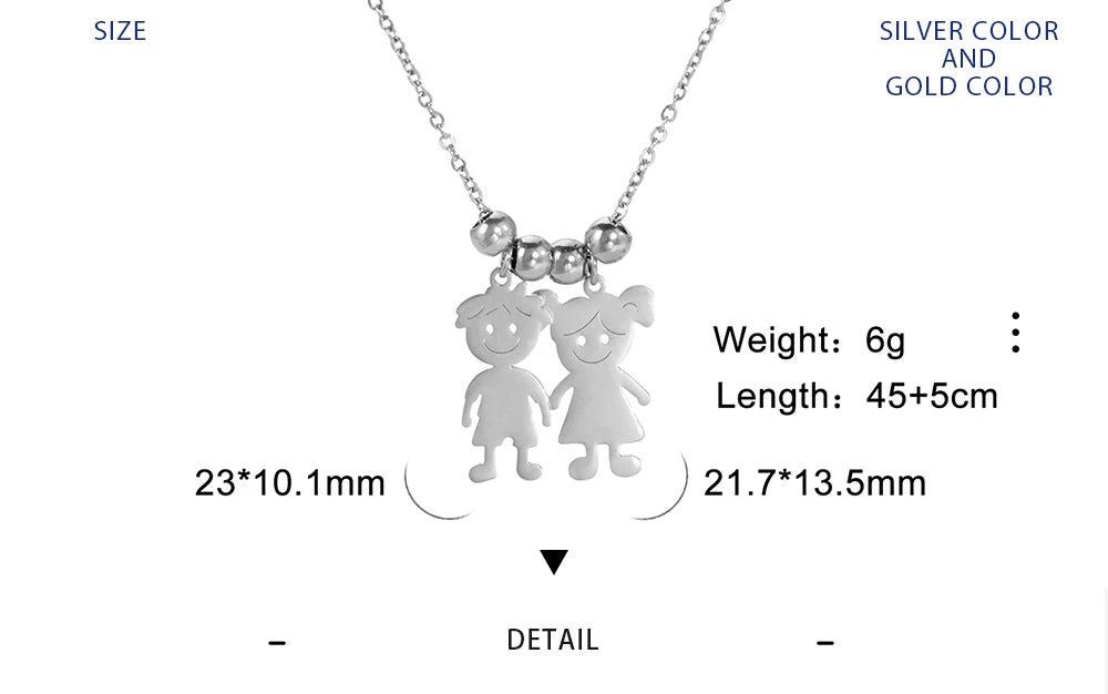 Couple Friend Personalized Necklace Custom Chain Name Mother Father Family Gift For Women Men Stainless Steel Pendant Jewelry