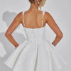 Mozision Pailletten-Kleid mit Schleife am Rücken, rückenfrei, sexy Mini-Kleid für Damen, modisches Etuikleid mit eckigem Ausschnitt, ärmellos, hohe Taille, A-Linie, Clubkleid