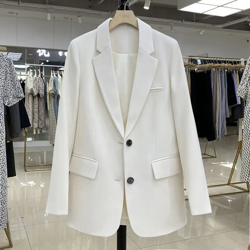 Candy Color Blazer Women Clothing Trends Long Sleeves Blazers Chic Office Ladies Jackets Luxury High-end Coat Vestido Outerwear