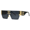Neue 2024 Luxus Designer Square Sonnenbrillen Frauen Mode Trendy Punk Sonnenbrille Damen Farbverlauf Shades Brillen Oculos UV400