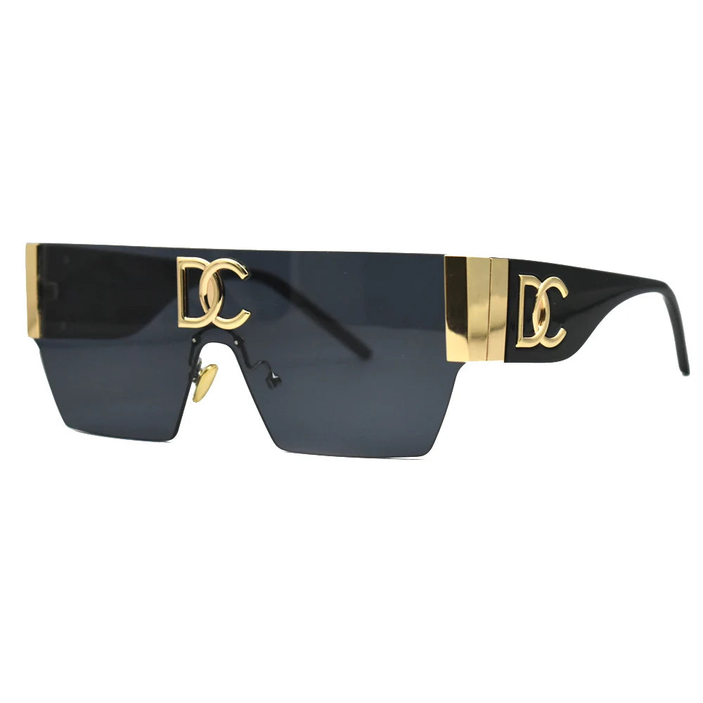 Neue 2024 Luxus Designer Square Sonnenbrillen Frauen Mode Trendy Punk Sonnenbrille Damen Farbverlauf Shades Brillen Oculos UV400
