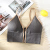 Sexy Seamless Bras For Women Padded Underwear Backless Bralette Sleep Top Camis Wireless Fitness Zipper Bra Lingerie