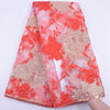 Classic High Quality African Lace Fabric Gilding Brocade French Organza Lace Fabric For Nigerian Women Wedding Party Dress S2078